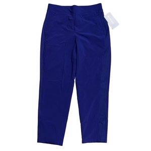 Athleta Brooklyn Lined Pant 10 Blue Travel Stretch Athleisure Work Pants